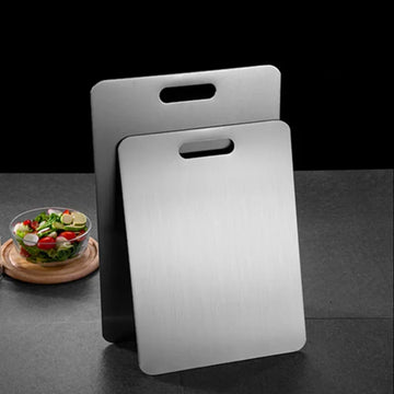 Say Goodbye to Bacteria – Cook Smarter with Our Stainless Steel Chopping Board